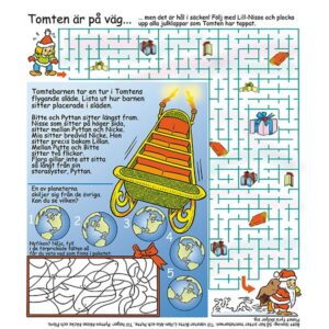 Barnpyssel tomten på väg